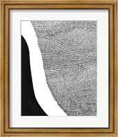 Framed Black & White Abstract I