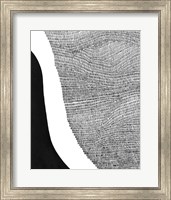 Framed 'Black & White Abstract I' border=