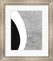 Framed 'Black & White Abstract II' border=