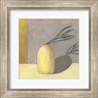 Framed Yellow Vase I