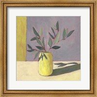 Framed Yellow Vase II