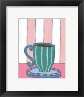 Framed 'Mid Morning Coffee II' border=