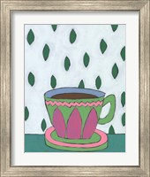 Framed 'Mid Morning Coffee IV' border=