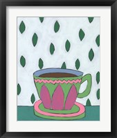 Framed 'Mid Morning Coffee IV' border=