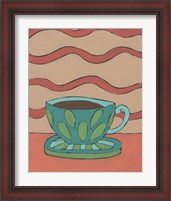 Framed 'Mid Morning Coffee IX' border=