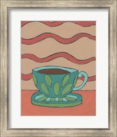 Framed 'Mid Morning Coffee IX' border=
