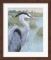 Framed Blue Heron Portrait II