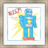 Framed Toy Tin Robots III