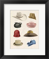 Framed Vintage Hats I