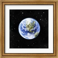 Framed 'Earth From Afar I' border=