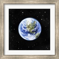 Framed 'Earth From Afar I' border=