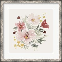 Framed Pink Posy Dance II