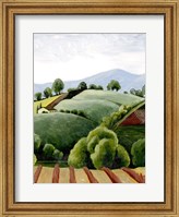 Framed Tuscan Valley Sketch I