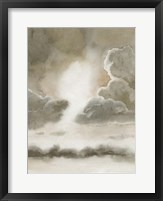 Sepia Sky I Framed Print