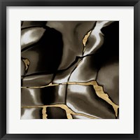 Framed 'Golden Shimmer III' border=