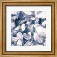 Framed Blue Shaded Leaves III