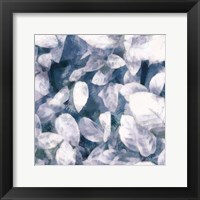 Framed Blue Shaded Leaves III