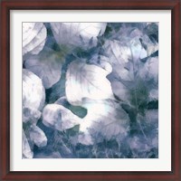 Framed Blue Shaded Leaves IV