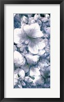 Blue Shaded Leaves V Framed Print