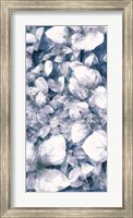 Framed Blue Shaded Leaves VI
