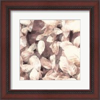 Framed Blush Shaded Leaves III