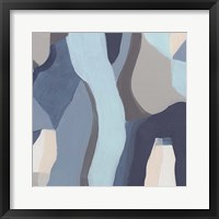 Framed 'Blue Chrysalis III' border=