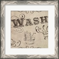 Framed Vintage Laundry Signs II