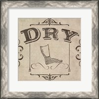 Framed Vintage Laundry Signs IV