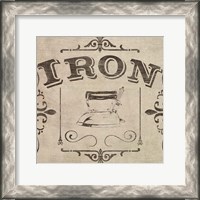 Framed Vintage Laundry Signs VI