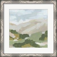 Framed 'Hillside Impression I' border=