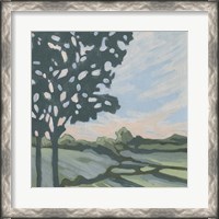 Framed 'Sunset Tree I' border=