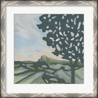 Framed 'Sunset Tree II' border=