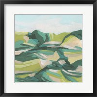 Layered Topography I Framed Print