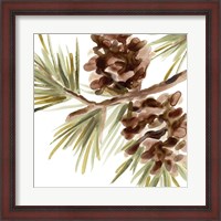 Framed Simple Pine Cone IV