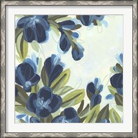 Framed Lush Indigo Blooms I