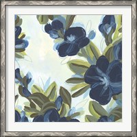 Framed Lush Indigo Blooms IV