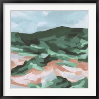 Framed Seafoam Hills II