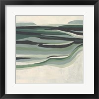 Framed 'Green Mesa II' border=