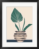 Dancing Vase With Palm I Framed Print