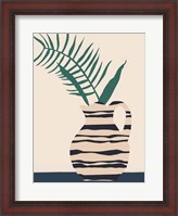Framed Dancing Vase With Palm III