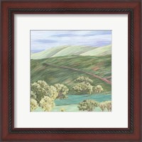 Framed 'Hill Lines III' border=