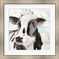 Framed Portrait of a Cow I