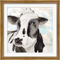 Framed Portrait of a Cow I