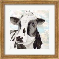 Framed Portrait of a Cow I