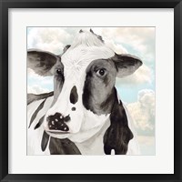 Framed Portrait of a Cow I