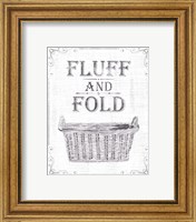 Framed 'Laundry Today I' border=