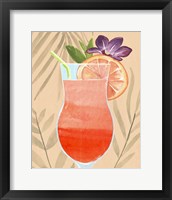 Framed 'Tropical Cocktail III' border=