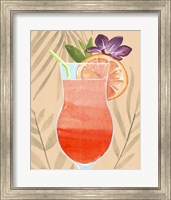 Framed 'Tropical Cocktail III' border=