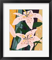 Framed 'Lily Collage II' border=