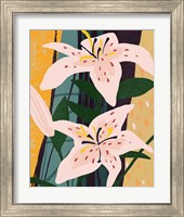 Framed 'Lily Collage II' border=